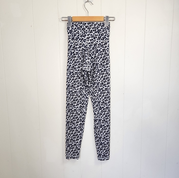 Aerie Offline Crossover Waist High Rise Leggings Leopard Print Activewear Gym - Picture 3 of 7